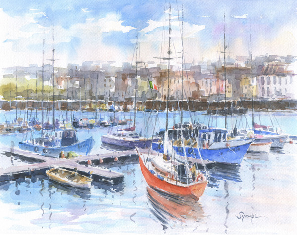 ヨットハーバー」 by syoumei｜Artmeter｜暮らしを彩るアートが