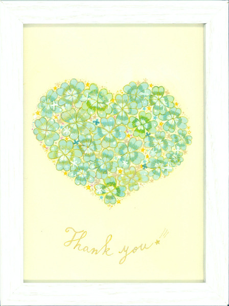 幸せの四つ葉のクローバーハート型」 by 夏のかおり｜Artmeter｜暮らし