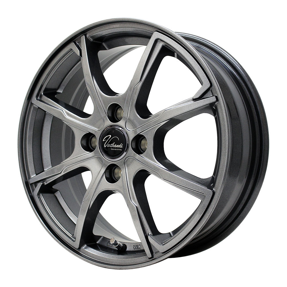 Verthandi PW-S8 14x5.5 43 100x4 METALLIC GRAY - オートウェイ