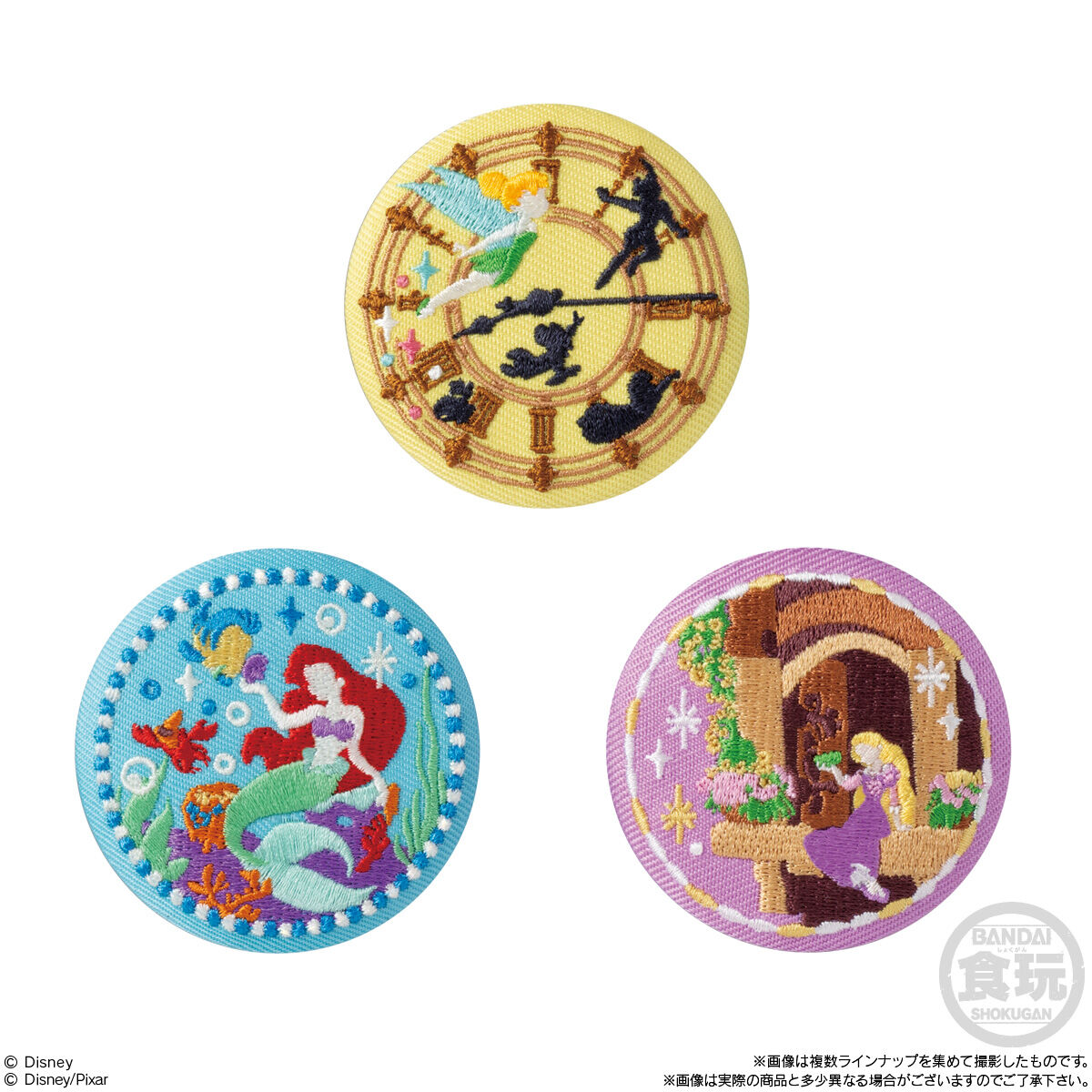 Disney Characters 刺繍缶バッジビスケット2｜発売日：2025年12月22日