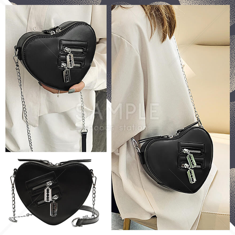 ハート型バッグ ミニショルダー ショルダーバッグ レディース ハート型