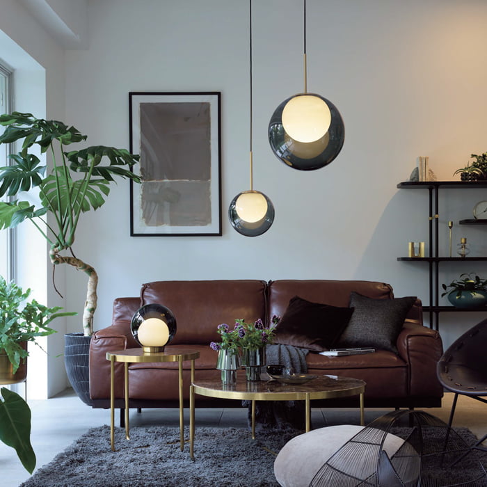 MORE STYLE Φ220 ペンダントライト｜スモークガラス｜照明の