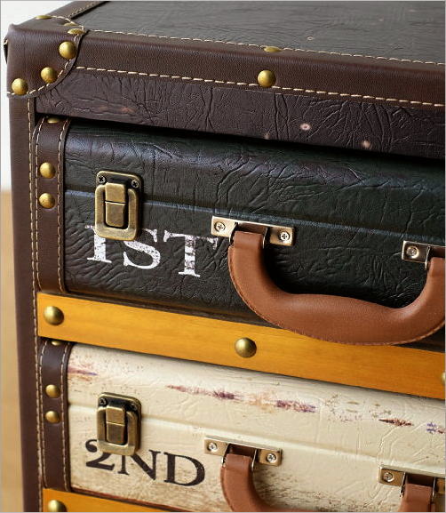 チェスト リビングチェスト 四段 カラフル リビング 収納 レトロ