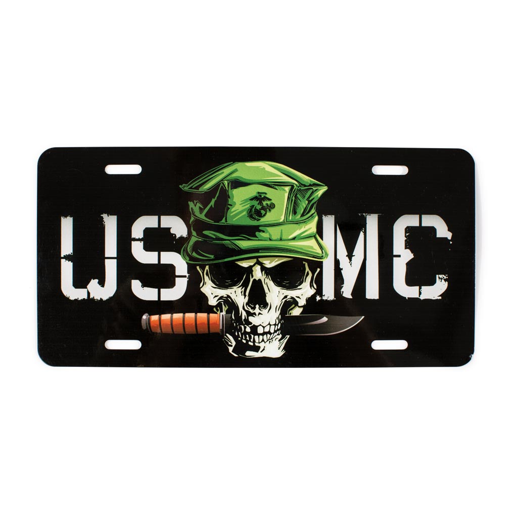 USMC Skull License Plate – SGT GRIT