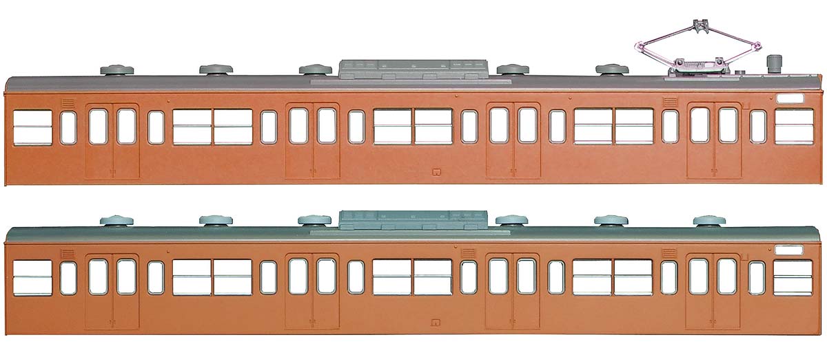 18003＞国鉄（JR）103系＜低運・非ユニット窓・冷改車・オレンジ＞増結