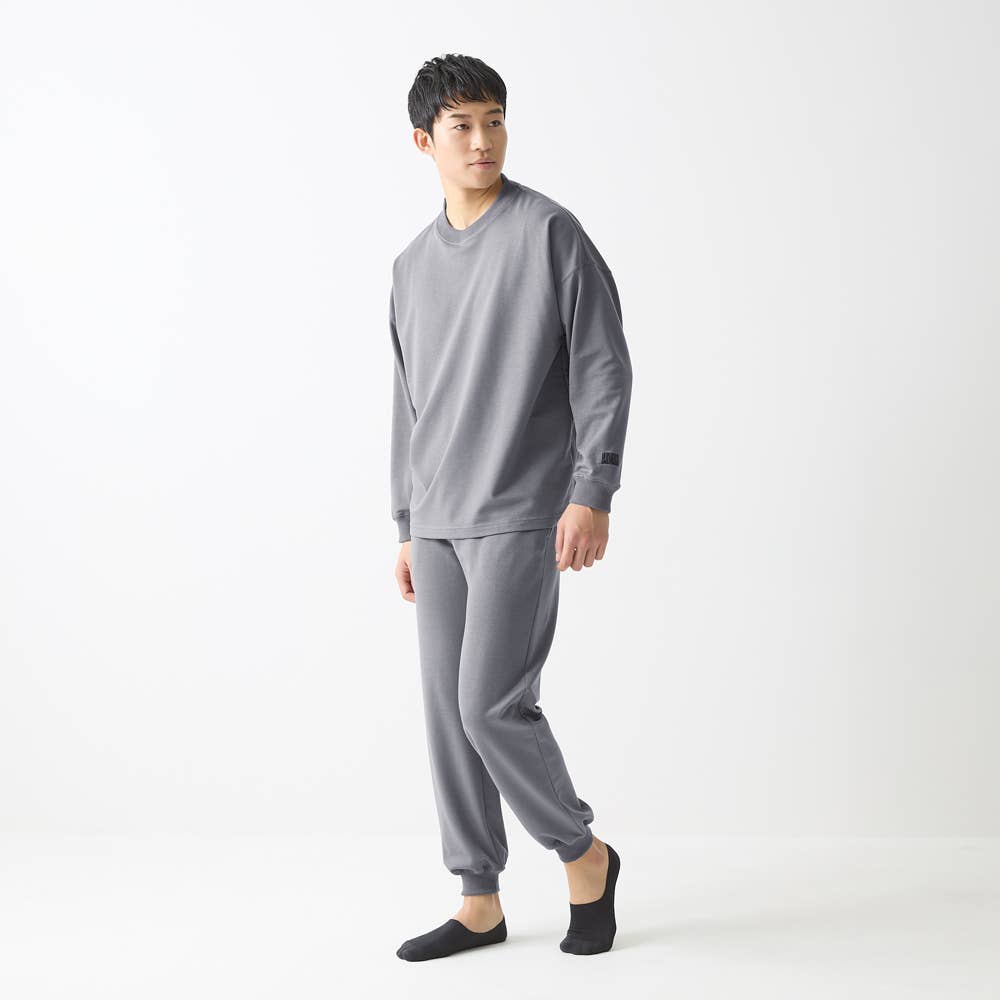 綿混リブ ミニ裏毛】ルームウエア 長袖長パンツ【SALE】 BDX471