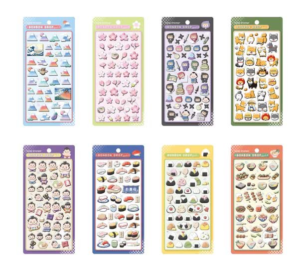 D'or】News 【ボンボンドロップシール】和柄シリーズ 抽選販売の