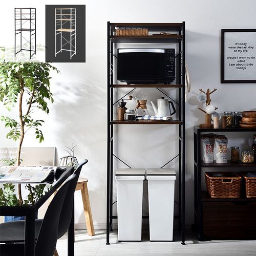 スチールゴミ箱上ラック 幅60cmタイプ 00-285 ブラウン ワイエム