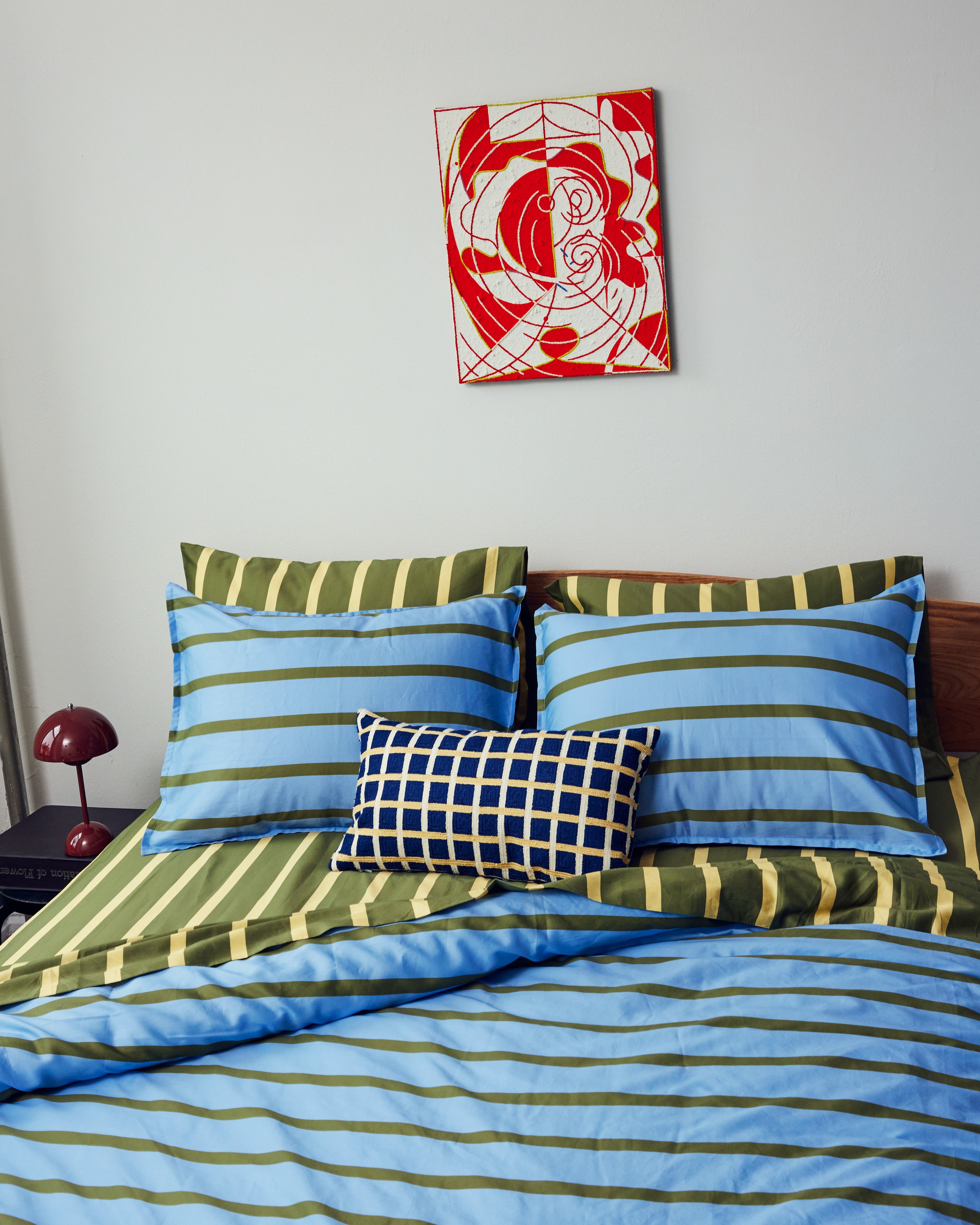 Cornflower Stripe Duvet Set | Dusen Dusen
