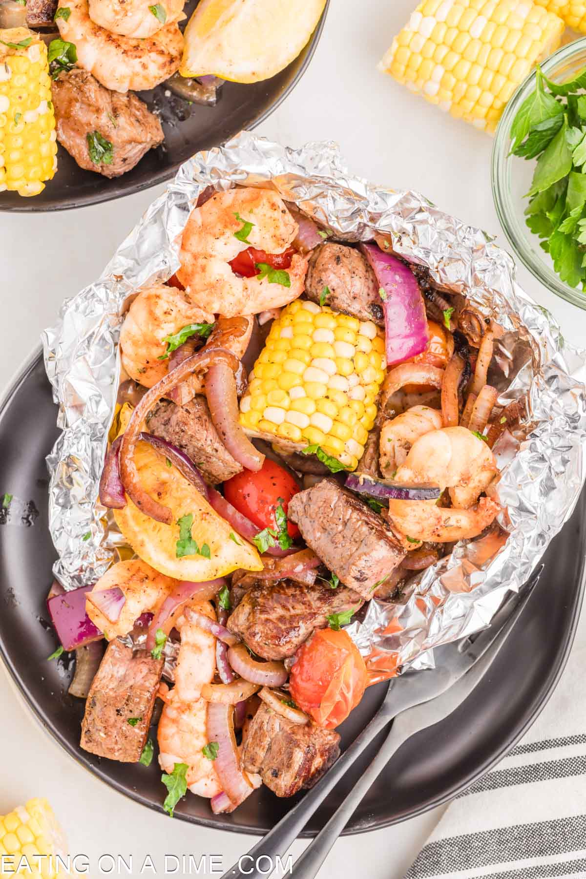 Surf and Turf Foil Packs - Eating on a Dime