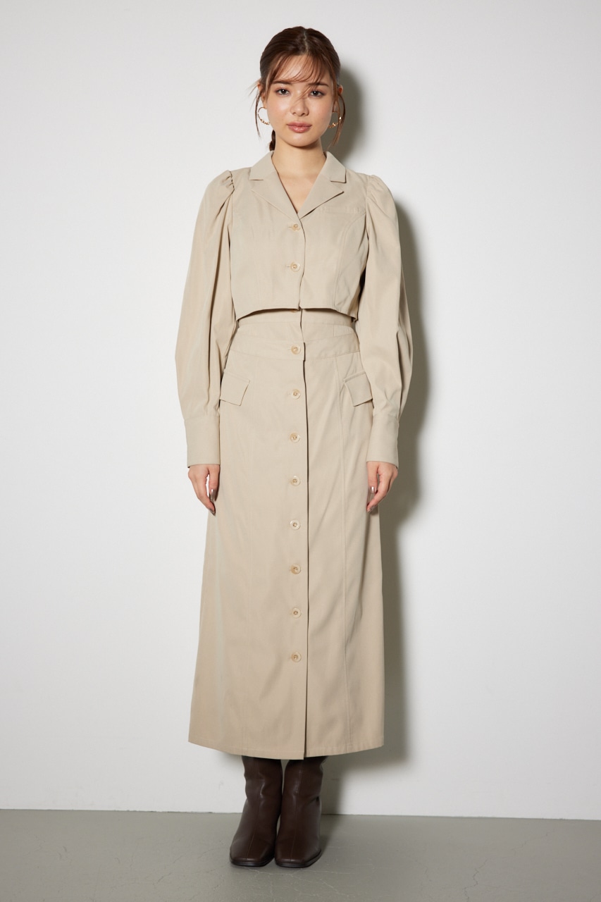 rienda | 【岡崎紗絵さん着用アイテム】ラップパターンロングタイト