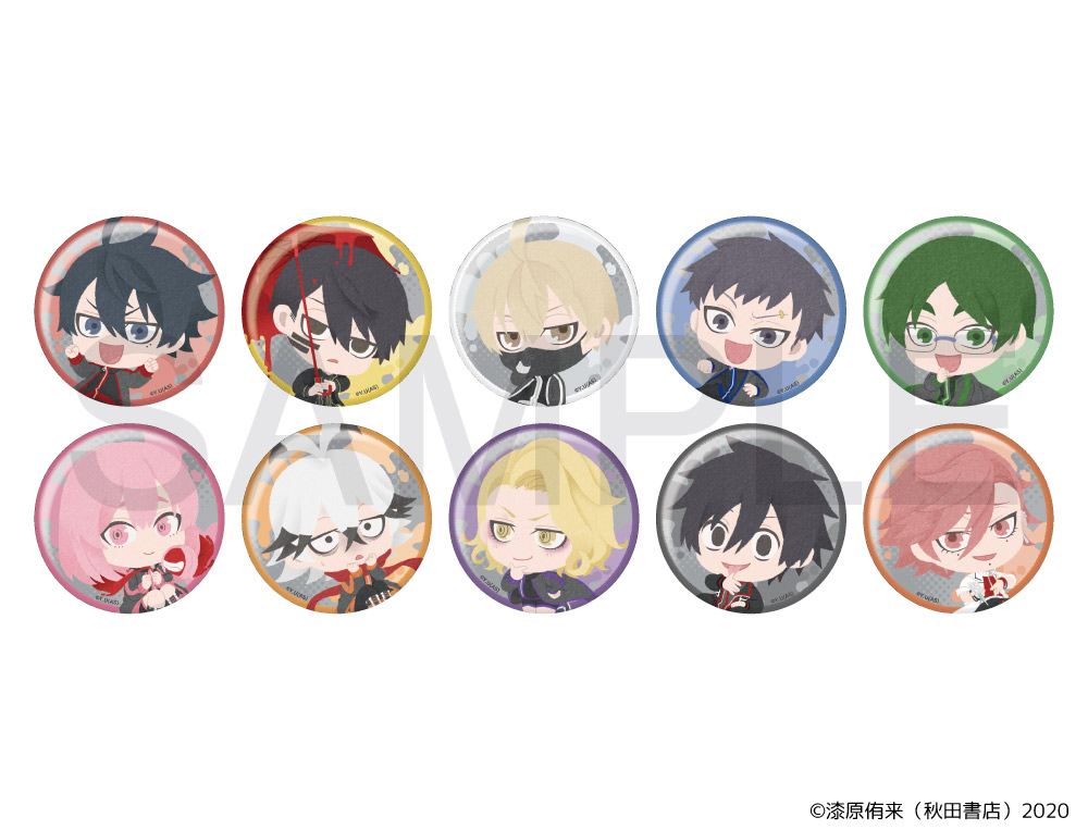 桃源暗鬼 ツリビレメイド缶バッジ 手術岾ロクロ165点 桃源暗鬼