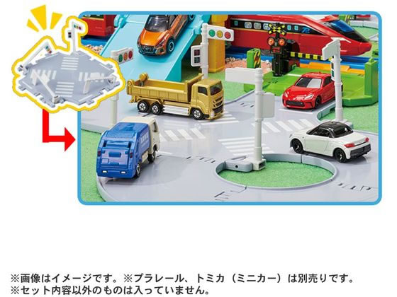 タカラトミー トミカタウン 踏切・陸橋・交差点どうろセット 通販