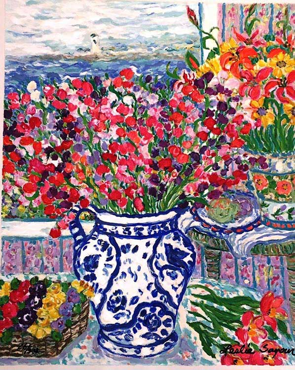 フラワーファンジー』レスリー・セイヤー | 絵画・アート販売