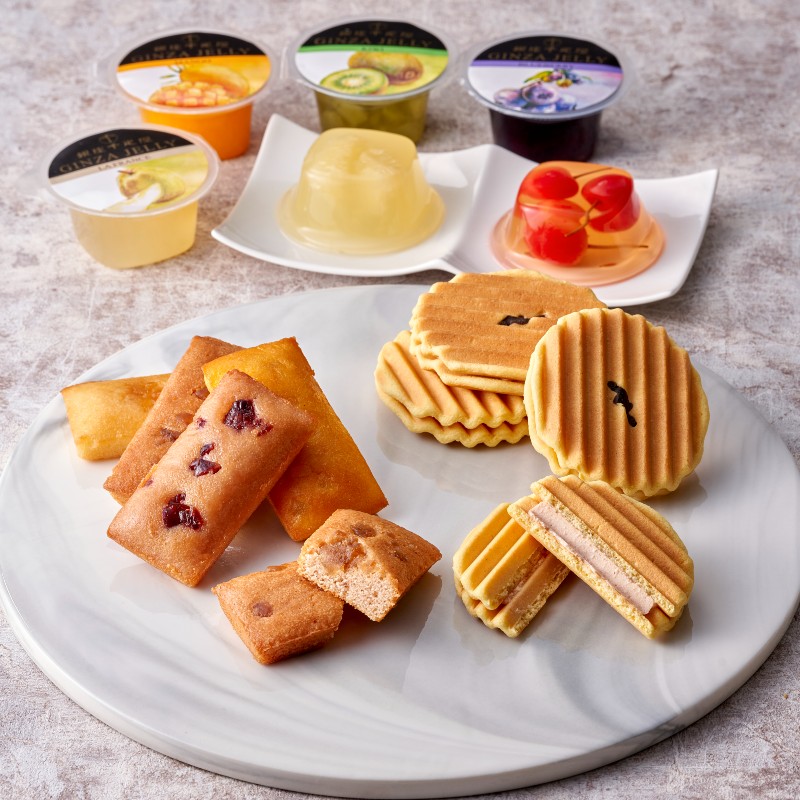 銀座千疋屋 銀座バラエティーセット ≪フルーツゼリー、フルーツ