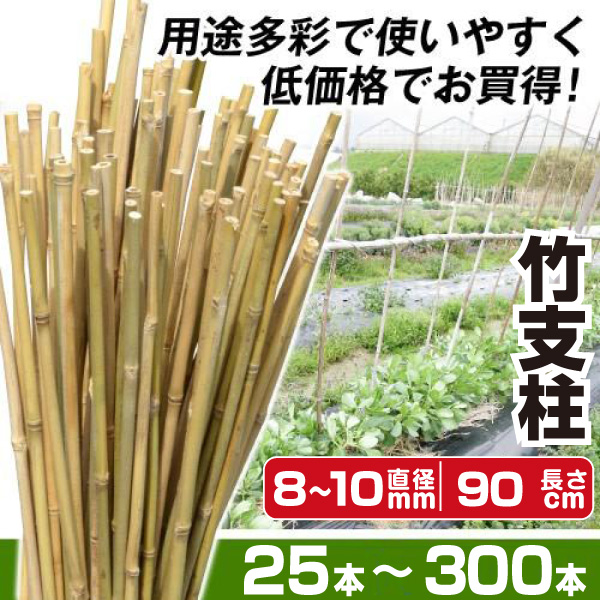国華園オンラインショップ / 園芸 支柱 竹 8~10mm 90cm 100本 200本 竹