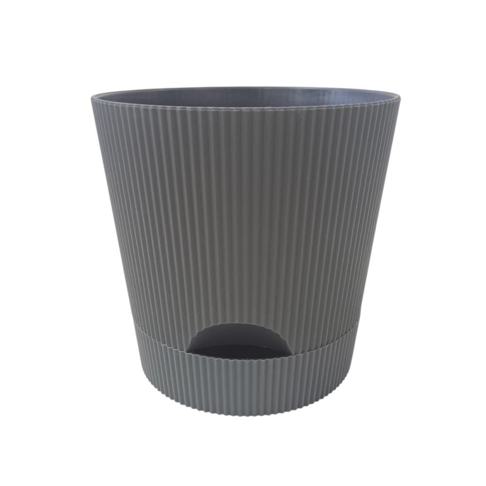 Breezy Green 受皿付きプラ鉢 3．5号 ブラック DY