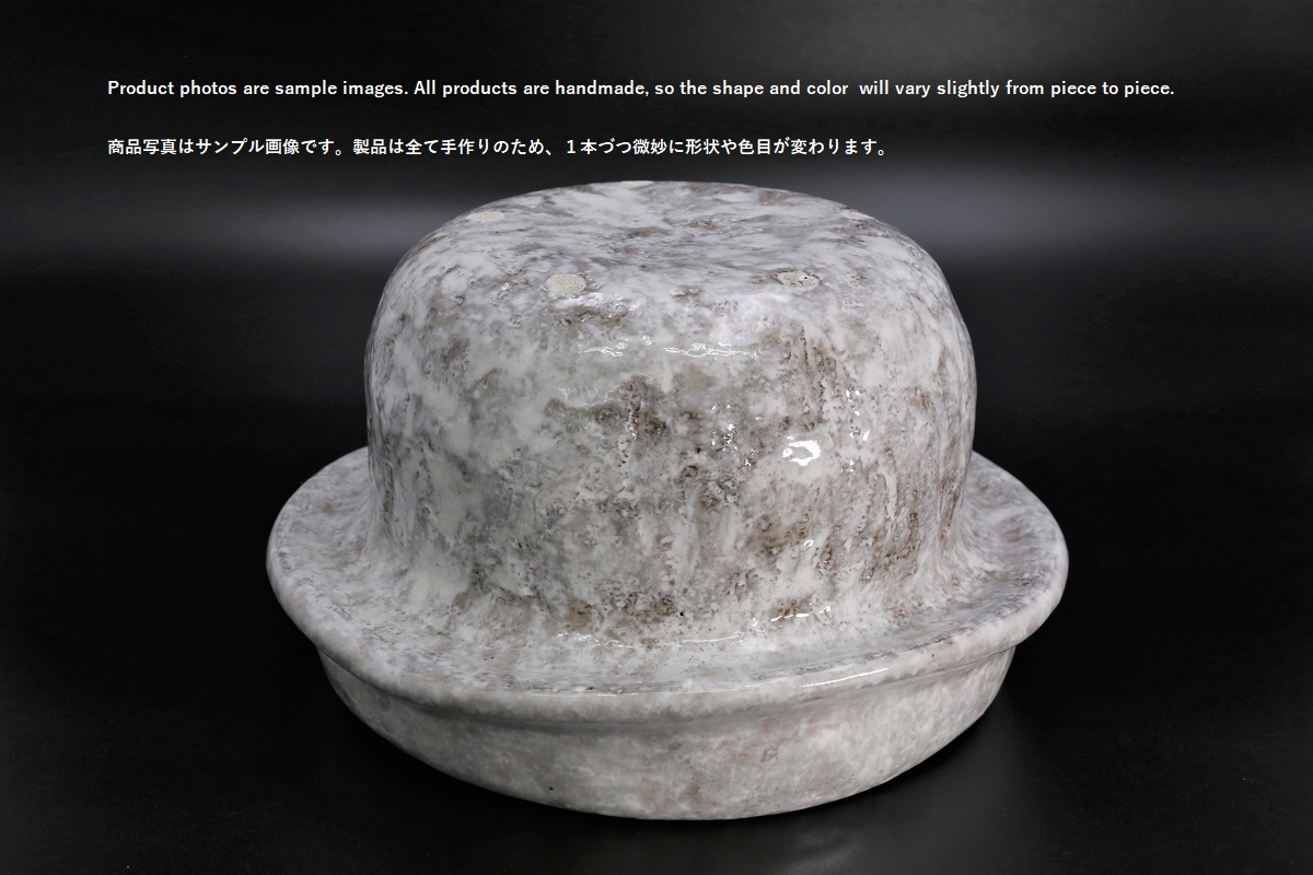 雲井窯 きまぐれ 雪紋 内黒 三合 ご飯鍋-歌舞伎ナイフ