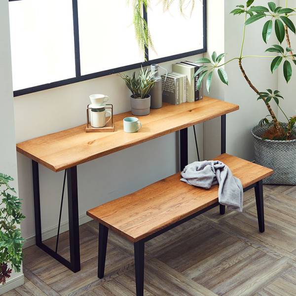 ダイニングカウンター 幅150cm オーク無垢材使用 DWELLER(ドゥエラー