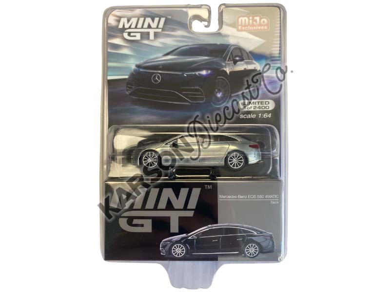 CHASE Mercedes-Benz EQS 580 4MATIC Black (Mini GT) Diecast 1:64