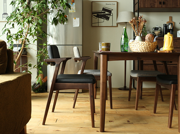 ダイニングチェア2脚セット TONY(トニー) レザータイプ｜北欧