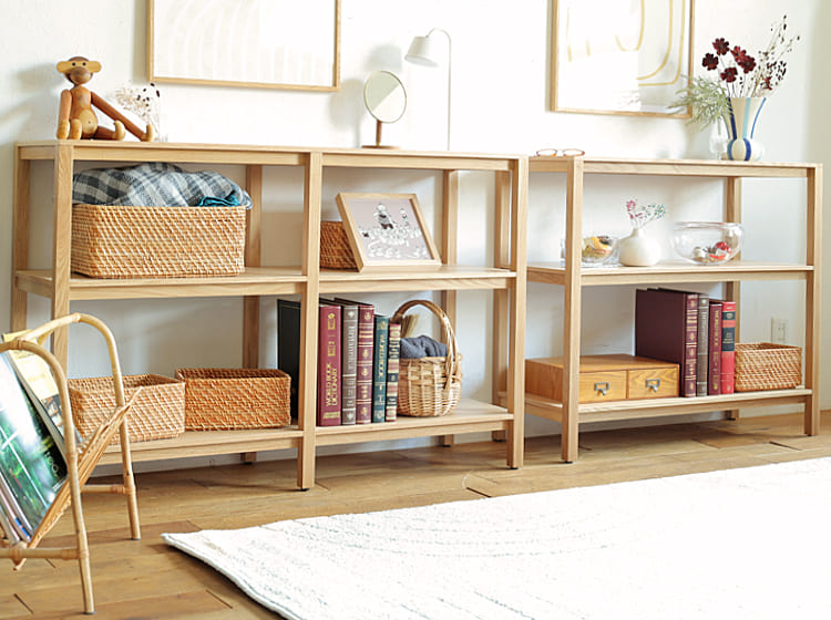 オープンシェルフ form（フォーム）ナチュラル 90cm｜北欧