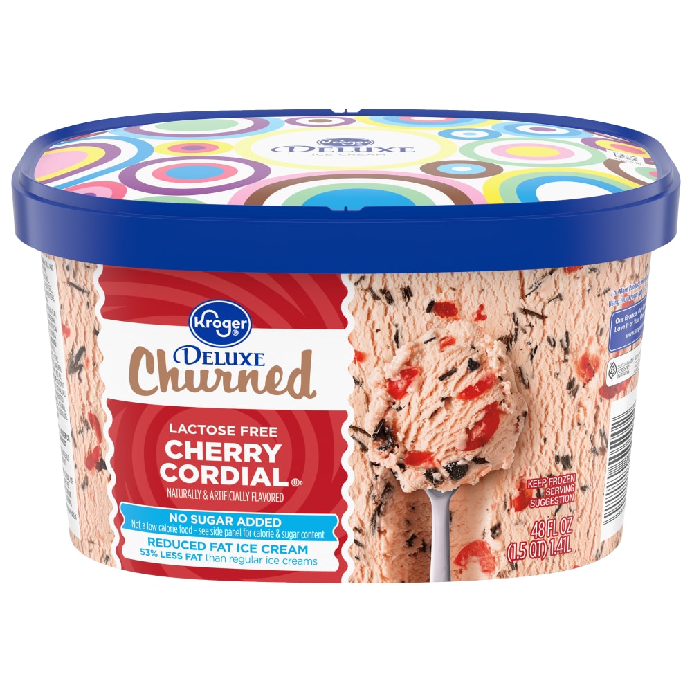 Kroger® Deluxe Churned Lactose Free No Sugar Added Cherry Cordial