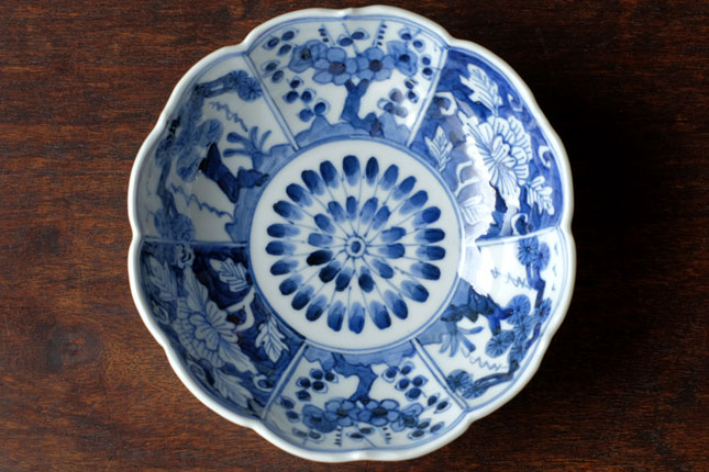 染付花文輪花鉢 樋山真弓 | 作家もの和食器通販【暮らし用品】