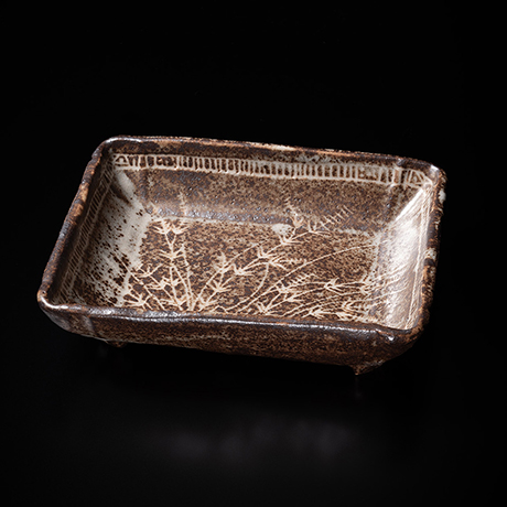 No.13 鉄志野長方皿 / Rectangular plate, Iron-Shino | しぶや黒田陶苑