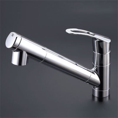 浄水器内蔵シングルレバー式シャワー付混合栓：KM871｜キッチン用水栓