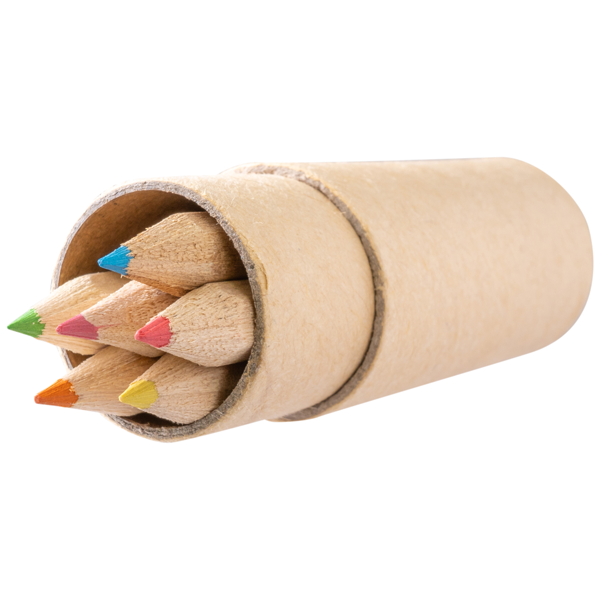 クラフト6色いろえんぴつ【最安値46円】｜ノベルティ・記念品