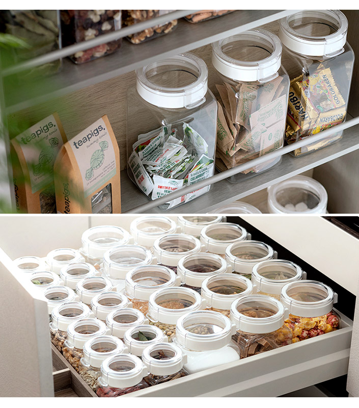 送料無料）＜3個セット＞＜角型 500ml＞日本製 保存容器 フレッシュ