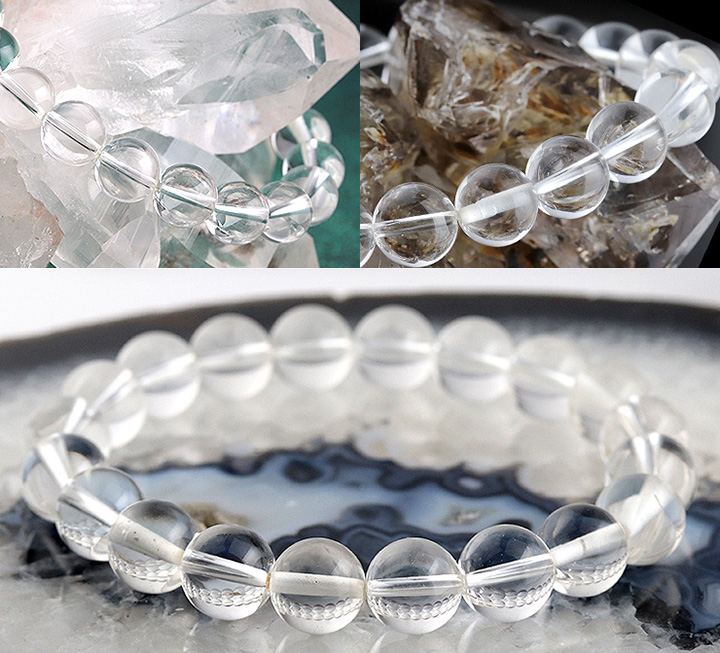 一点もの】大玉ブレス（タンザニア産モンドクォーツSA）10～10.5mm