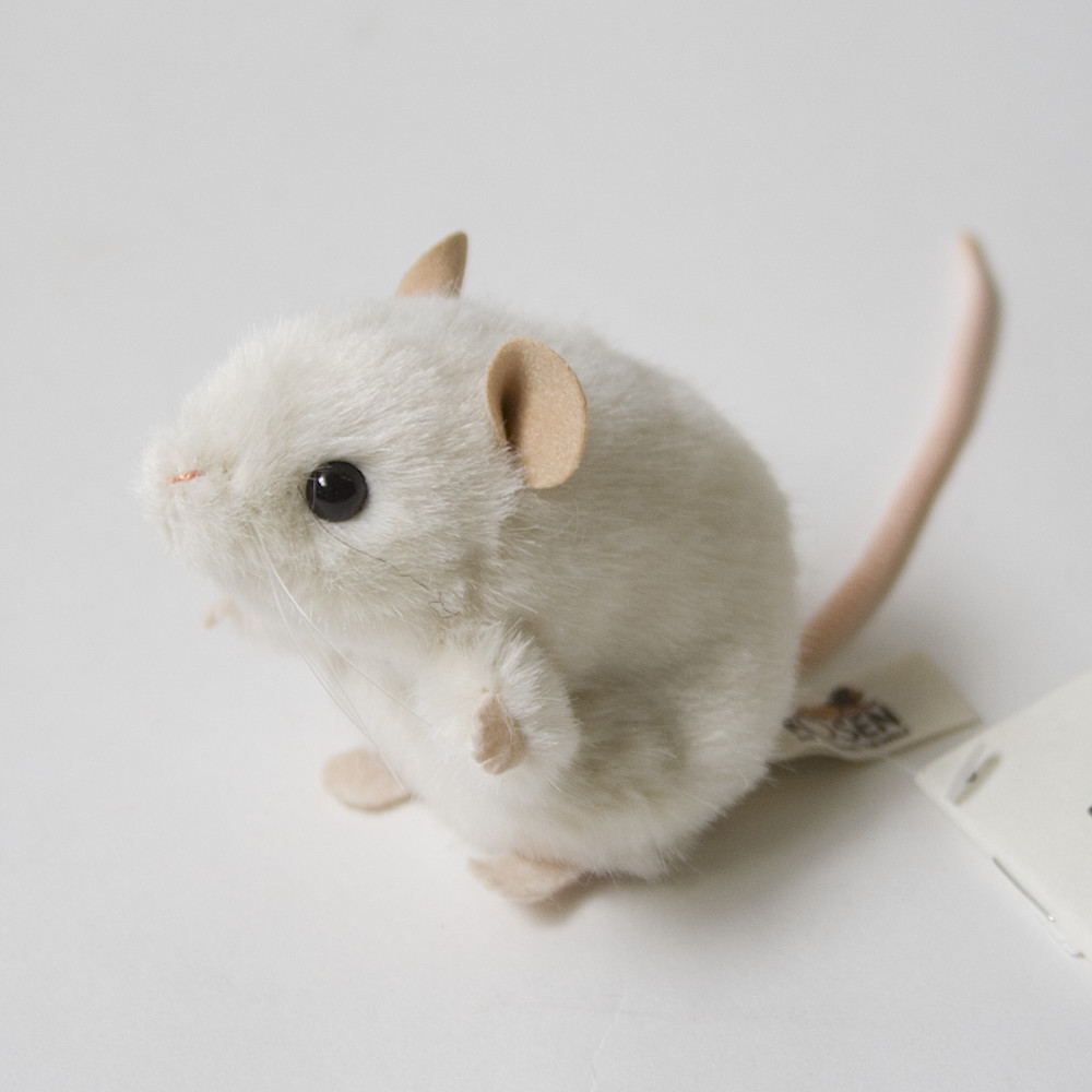 5561 ねずみ 白：おもちゃ：百町森