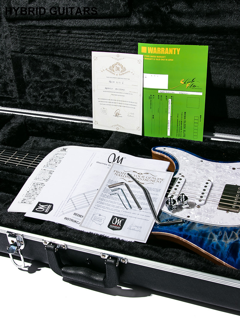 Mayones Aquila QM6 Lagoon Burst 2019 中古｜ギター買取の