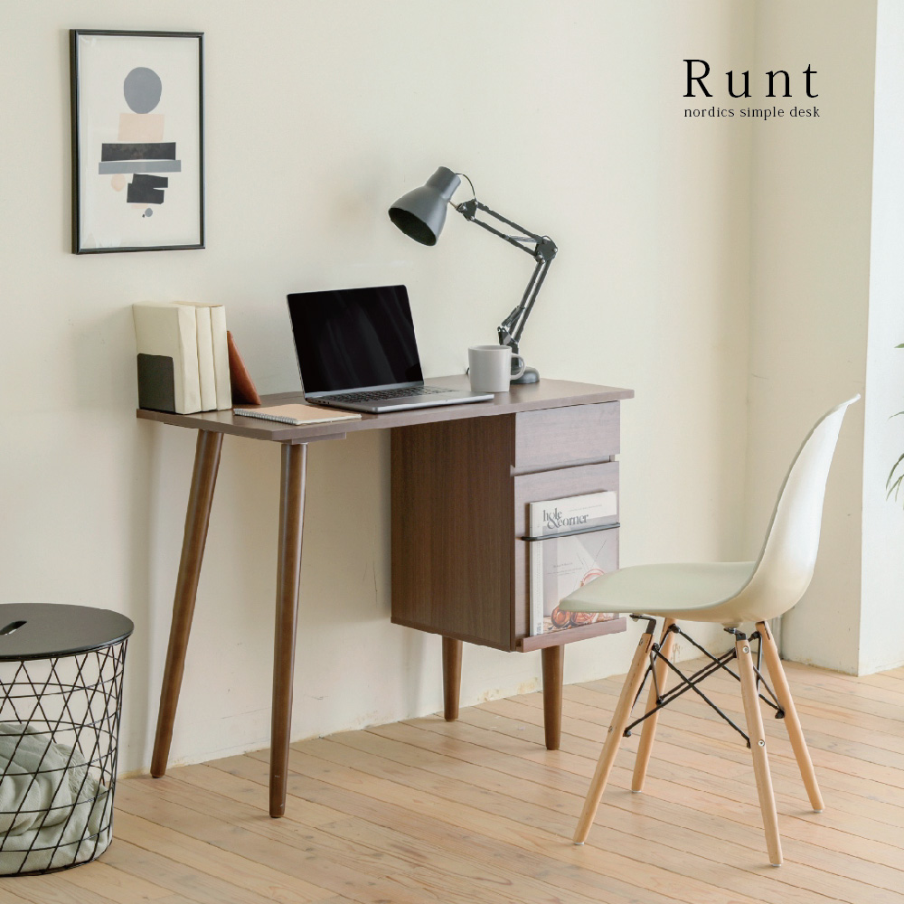 パソコンデスク 木製 デスク おしゃれ 北欧 94cm幅 机 大人 テレワーク