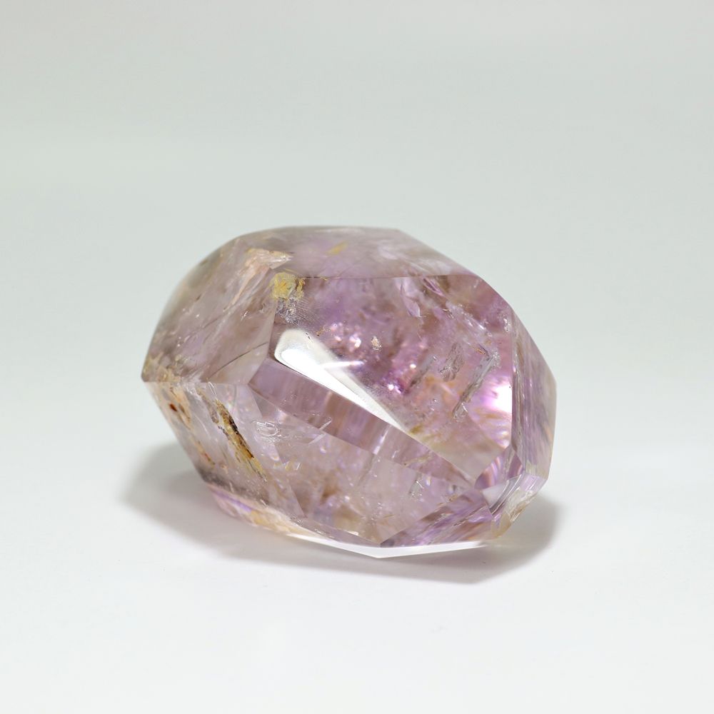 高品質]マダガスカル産アメジストエレスチャル磨き石/水入り