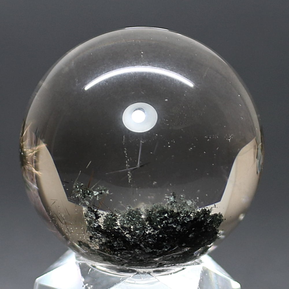 トップクォリティ]インド/マニハール産ヒマラヤ水晶丸玉/ルチル