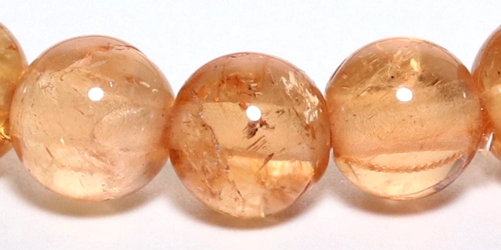 高品質++]インペリアルトパーズブレスレット（約6mm玉/ラウンドビーズ