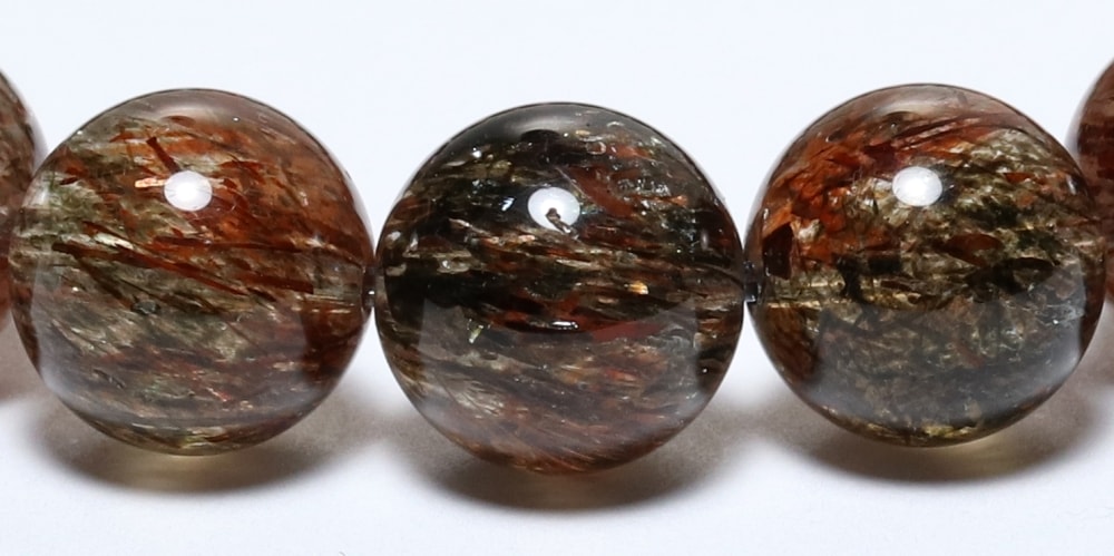 高品質]タンザニア産フォリエーテッドマイカインクォーツブレスレット