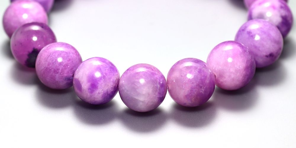 希少・トップクォリティ]ピンクスギライトブレスレット（約12.5mm玉
