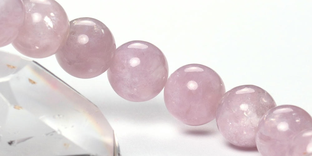 高品質]ピンクマイカブレスレット（約11mm玉） - 埼玉県吉川市の天然石