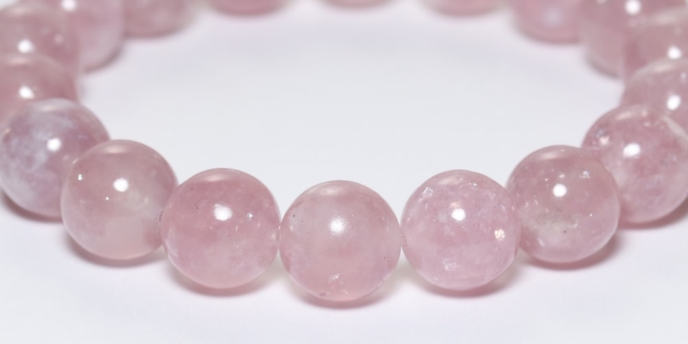 高品質]ピンクマイカブレスレット（約12mm玉） - 埼玉県吉川市の天然石
