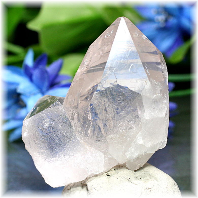 ガネッシュヒマール産]ヒマラヤ水晶原石ナチュラルポイント/レコード