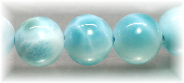 3A]ラリマーブレスレット（約9mm玉） - 埼玉県吉川市の天然石専門店