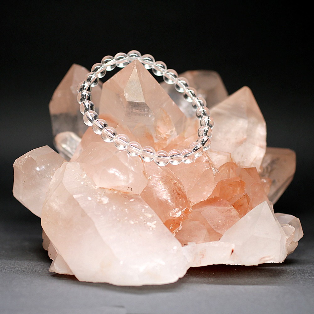 特別価格/インド/マニカラン産]ヒマラヤ水晶クラスター/原石（ピンク