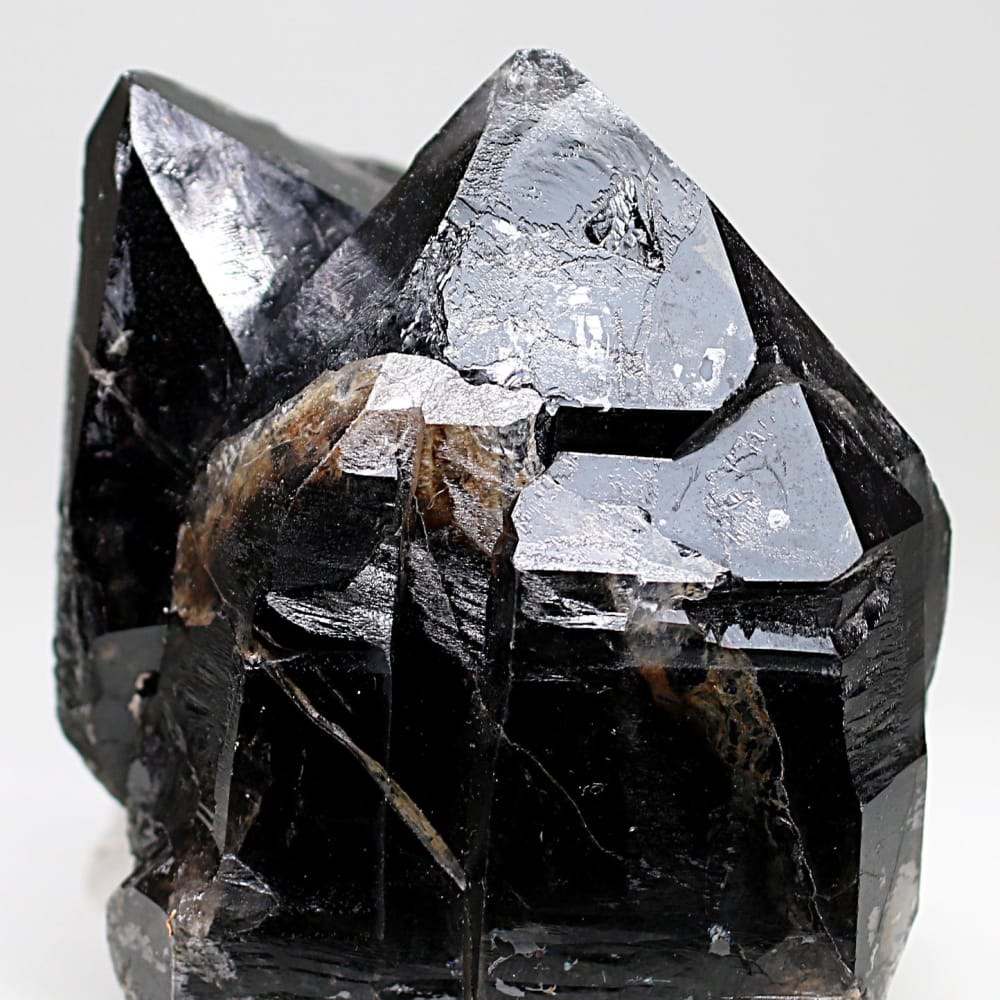 高品質]ブラジル産モリオン原石クラスター/天然黒水晶（手のひら大