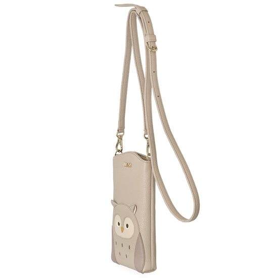 アニマーダ 牛革 スマートフォンポシェット(フクロウ) – イビサ