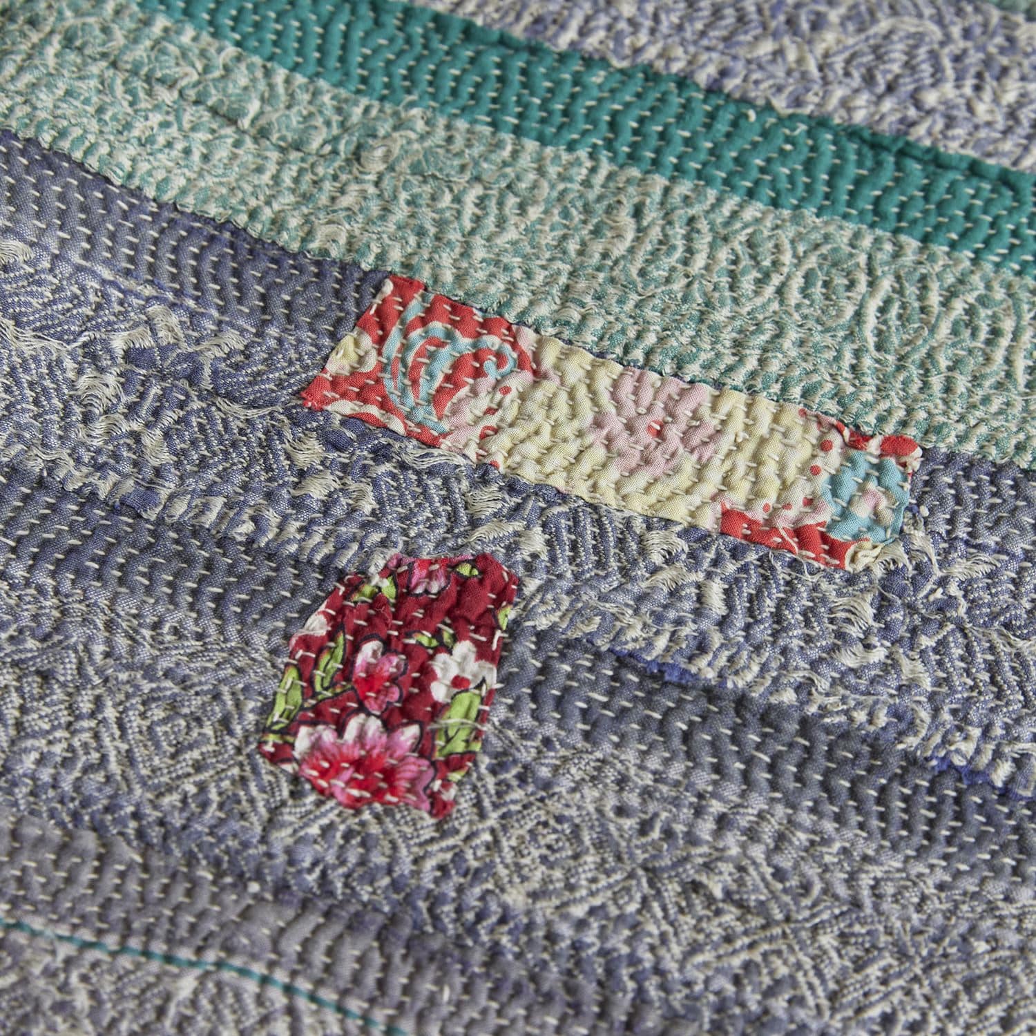 一点物】ヴィンテージ カンタ ラリーキルト 169×130｜ラグ一覧｜IDEE