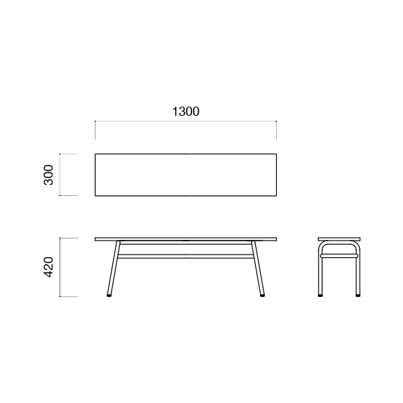 SOUDIEUX BENCH｜ベンチ｜IDEE SHOP Online
